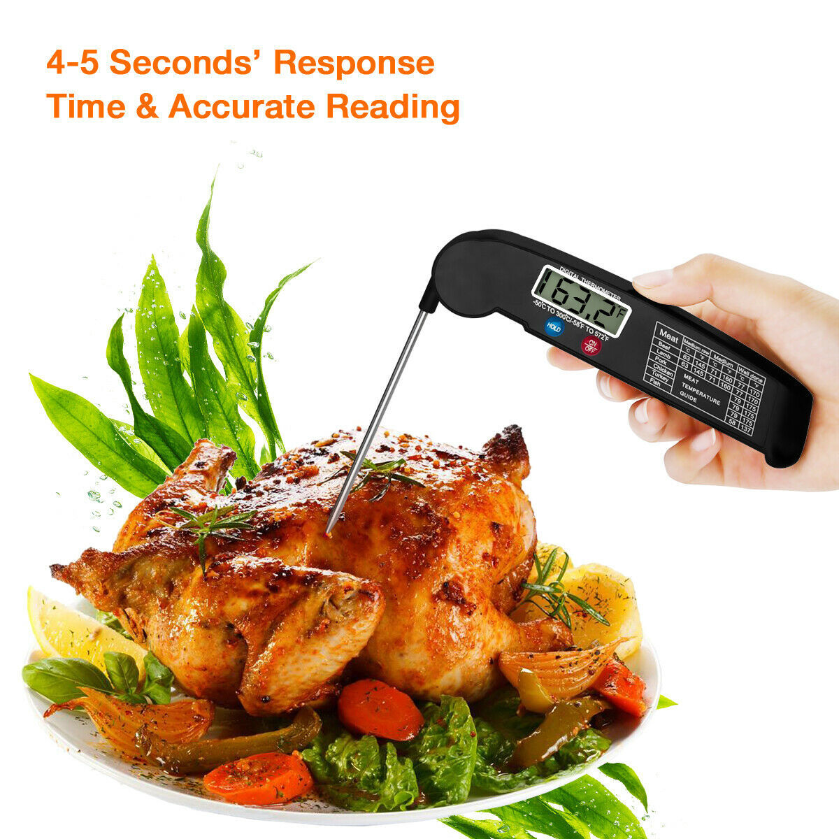 Digital Cooking Meat Thermometer Instant Read Food Steak Oven Smoker BBQ Grill Meat Thermometer