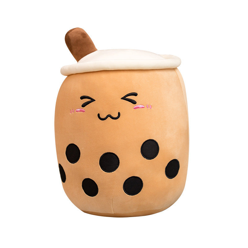 Cute Fruit Drink Plush Stuffed Soft Strawberry Milk Tea