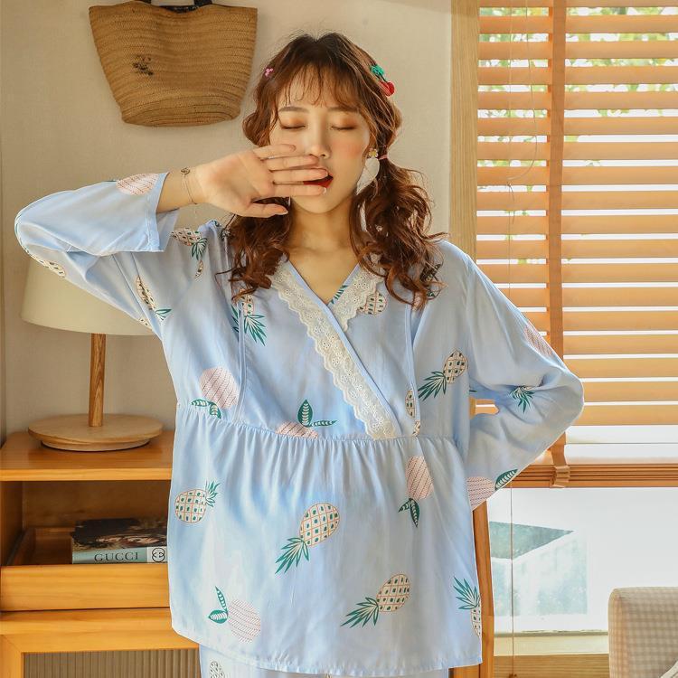 Nursing Clothes Air-conditioned Room Maternity Pajamas,