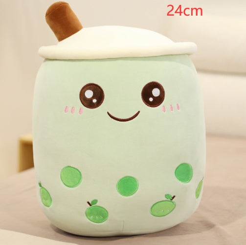 Cute Fruit Drink Plush Stuffed Soft Strawberry Milk Tea