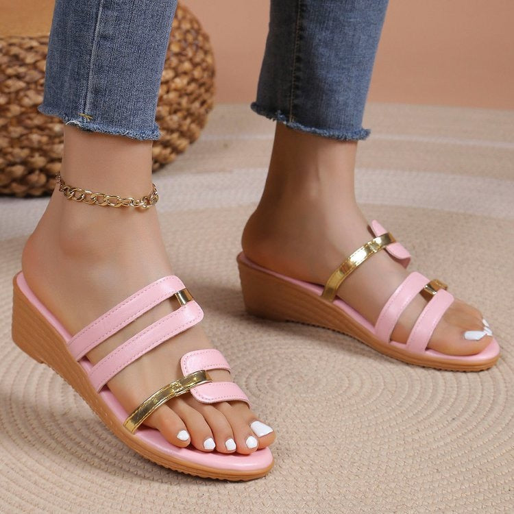 Summer Casual Women's Fashion Wedge Platform Slippers