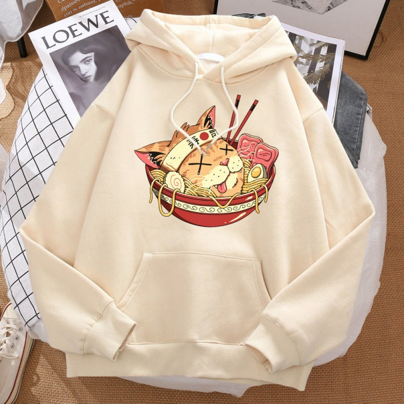 Japanese Ramen Catabuki Samurai Cat Sushi Streetwear Mens St