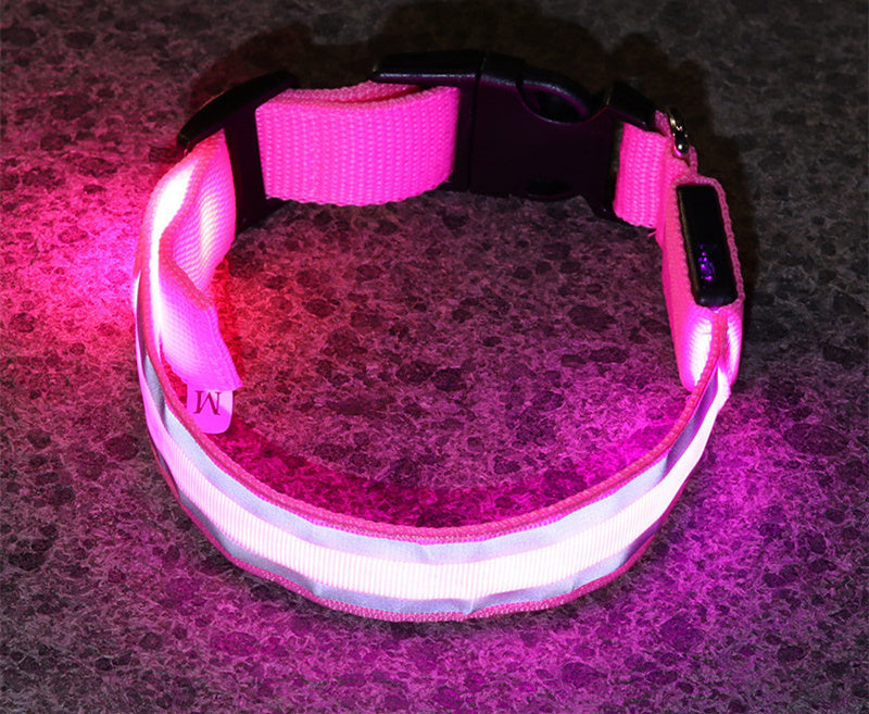 Anti-lost Led Luminous Dog Collar Pet Supplies