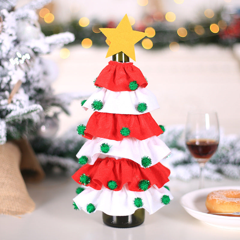 Wine Bottle Cover Christmas Decoration Ball Tree