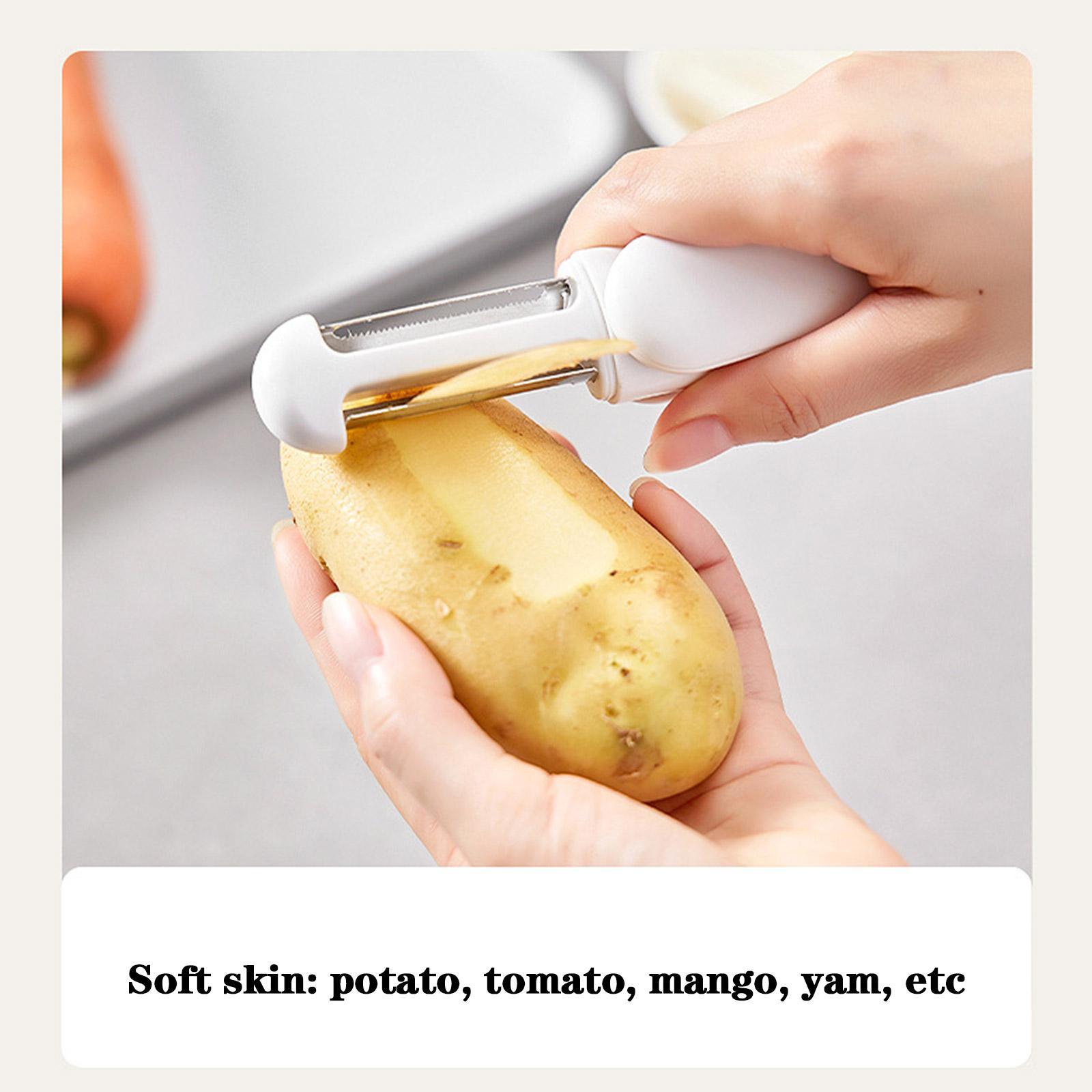 360 Rotating Stainless Steel Peeler 3 In 1 Multifunctional Rotary Paring Knife And Grater