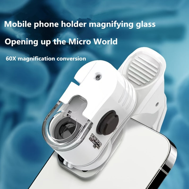 Mini Mobile Phone Microscope, 60x Pocket Microscope