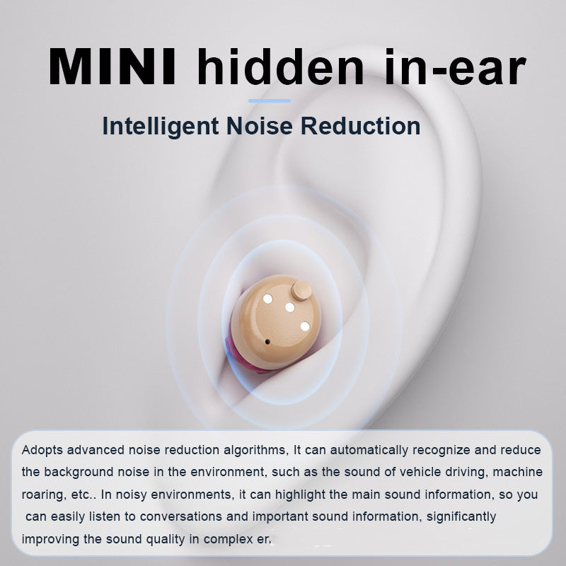 New Charging Warehouse Noise Reduction Elderly No Howling Suction Digital Display Charging Hearing Aid