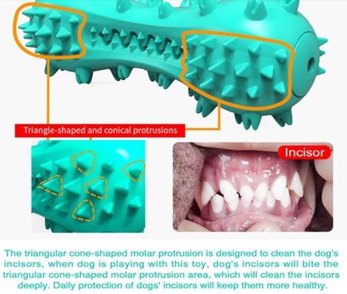 Pet Dog Cleaning Chew Toys For Aggressive Dogs Rubber Molar Stick Dog Oral Teeth