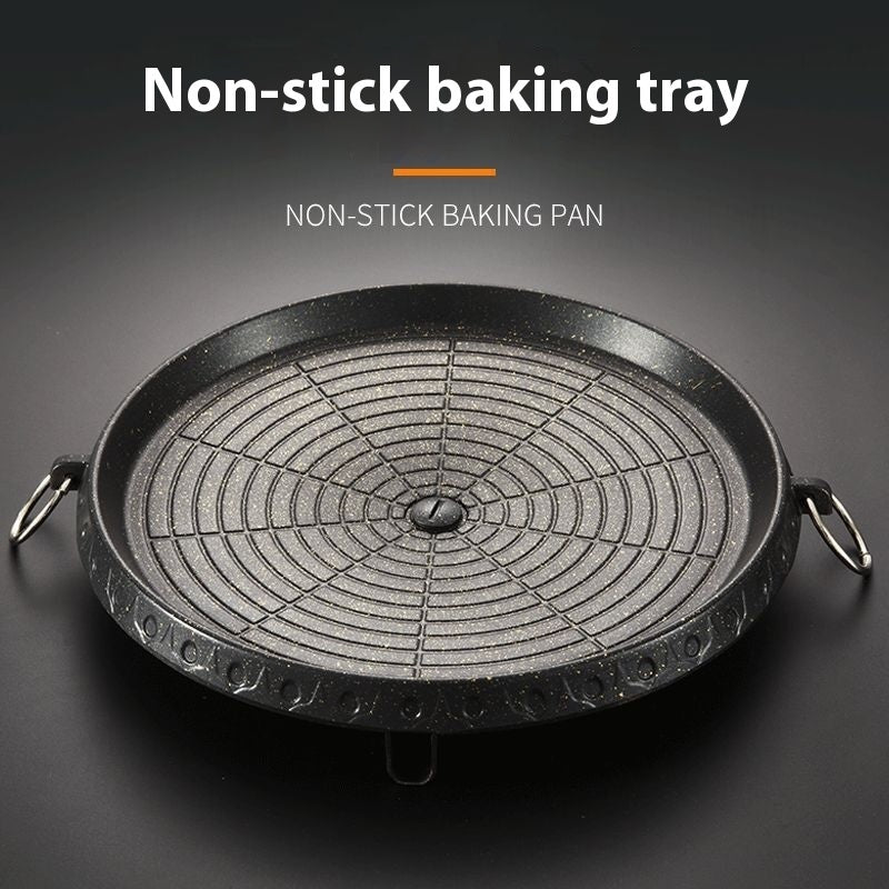 Korean Grill Tray Medical Stone Non-stick Household Outdoor