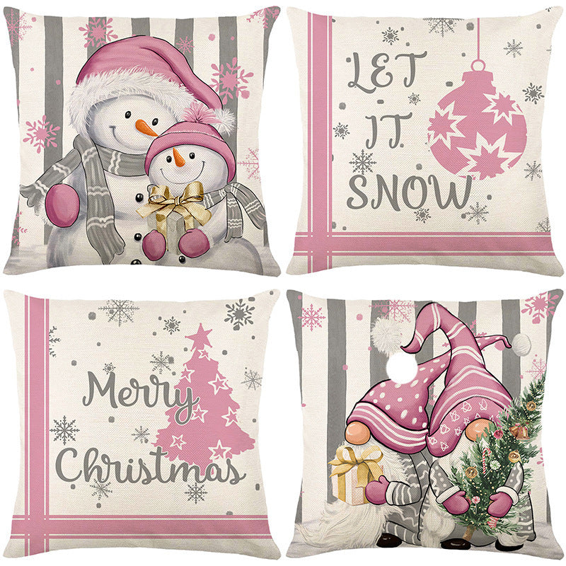 Home Living Room Decoration Christmas Pillow Cover